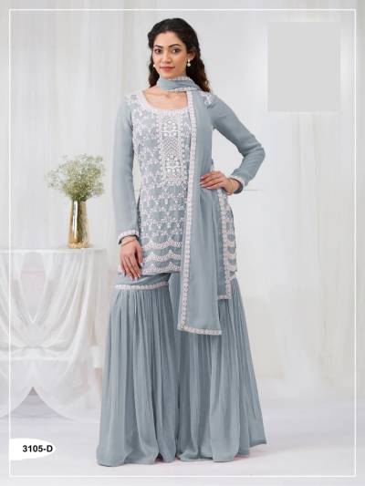 OS 3105 BY OM SAI DESINGER GEORGETTE SALWAR SUIT WHOLESALER IN SURAT